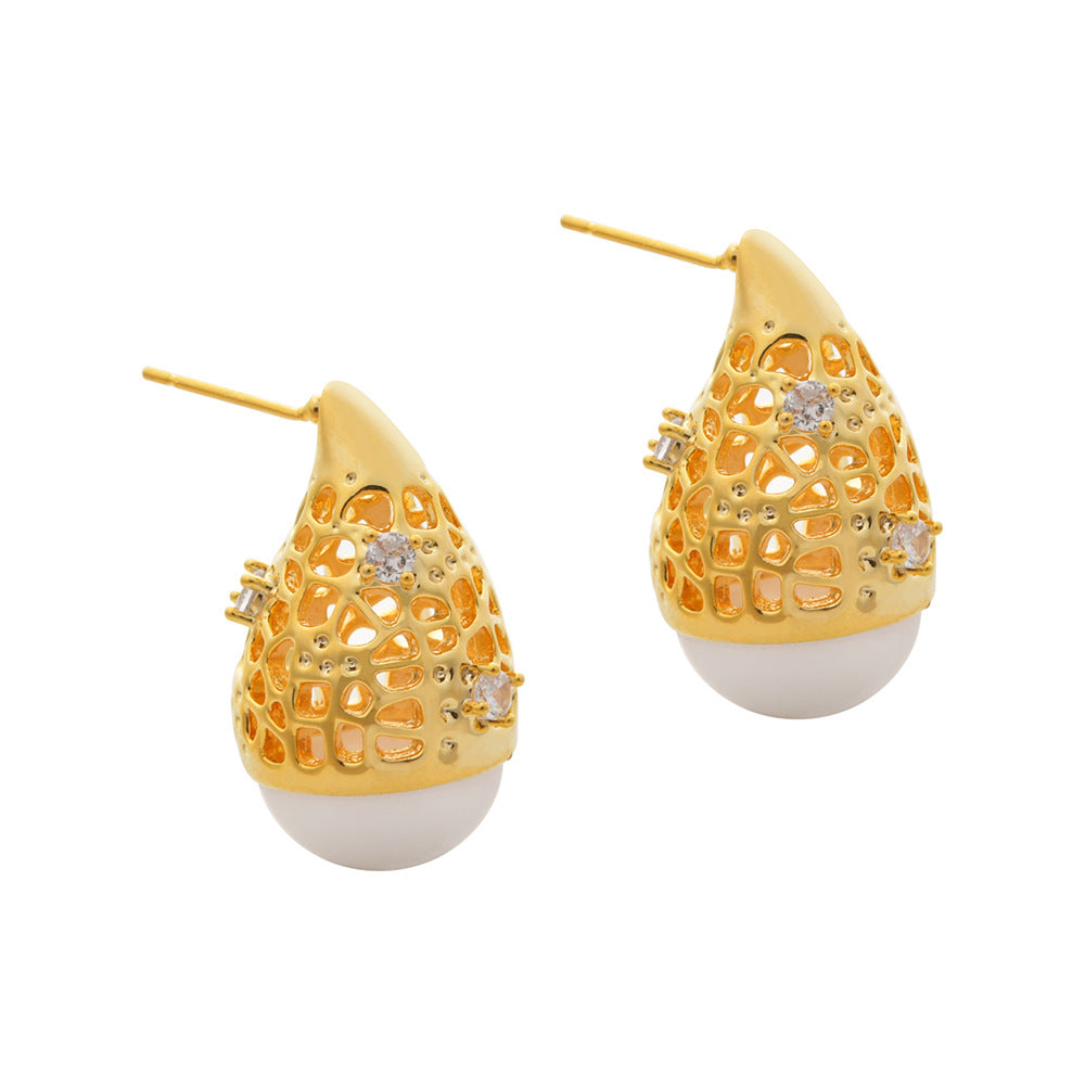 ドロップパールピアス