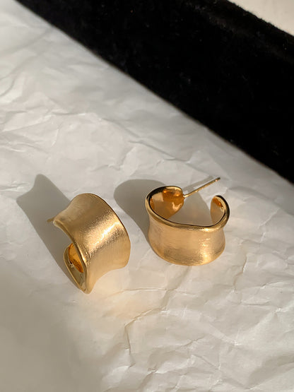 ワイドU字 フープピアス