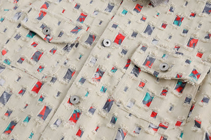 フリンジ シャツジャケット