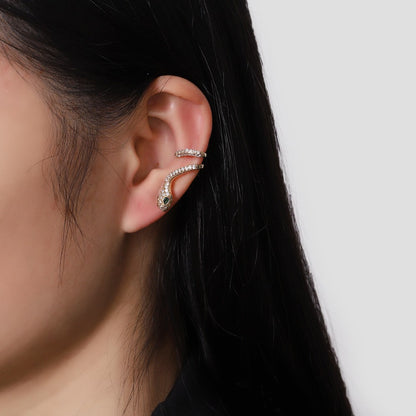 スネーク ジルコニアピアス