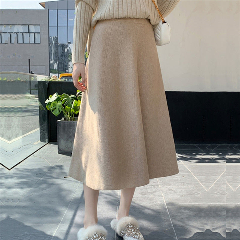 ふんわりニット  ロングスカート