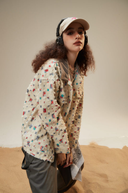 フリンジ シャツジャケット