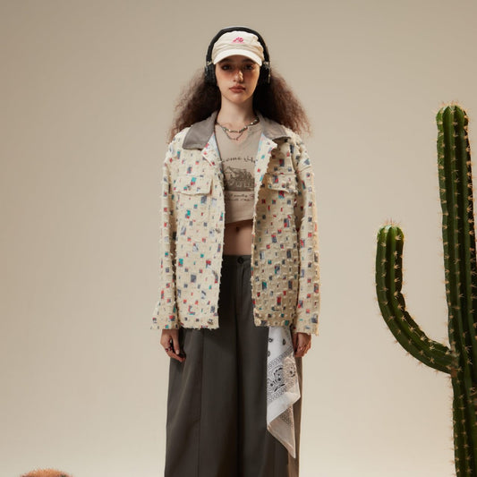 フリンジ シャツジャケット