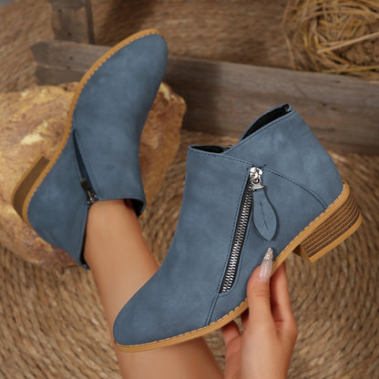 ポインテッドトゥ アンクルブーツ