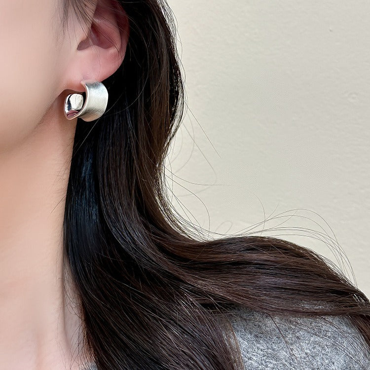 ワイドU字 フープピアス