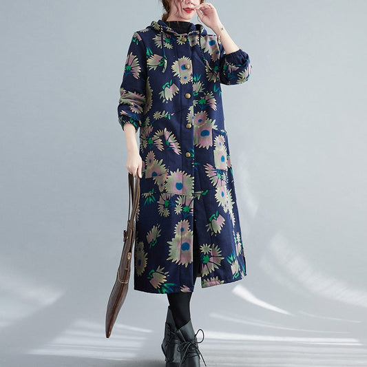 コットンリネン ロングコート