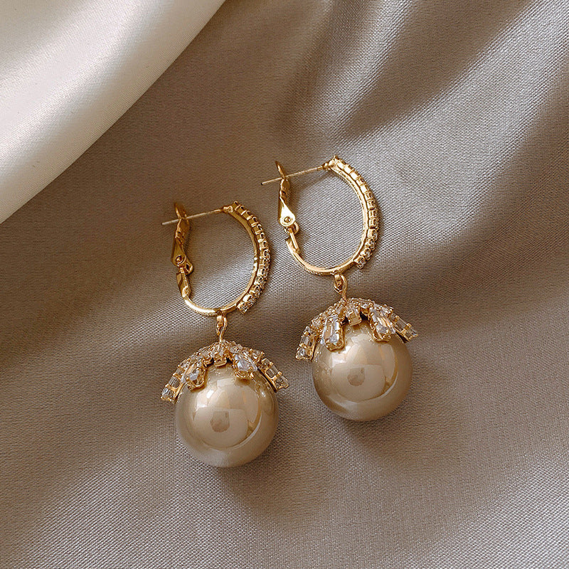 パール フープピアス