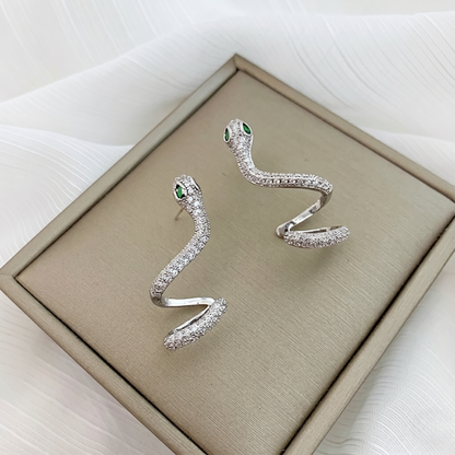 スネーク ジルコニアピアス