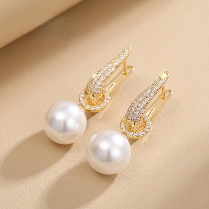 Uライン ドロップピアス