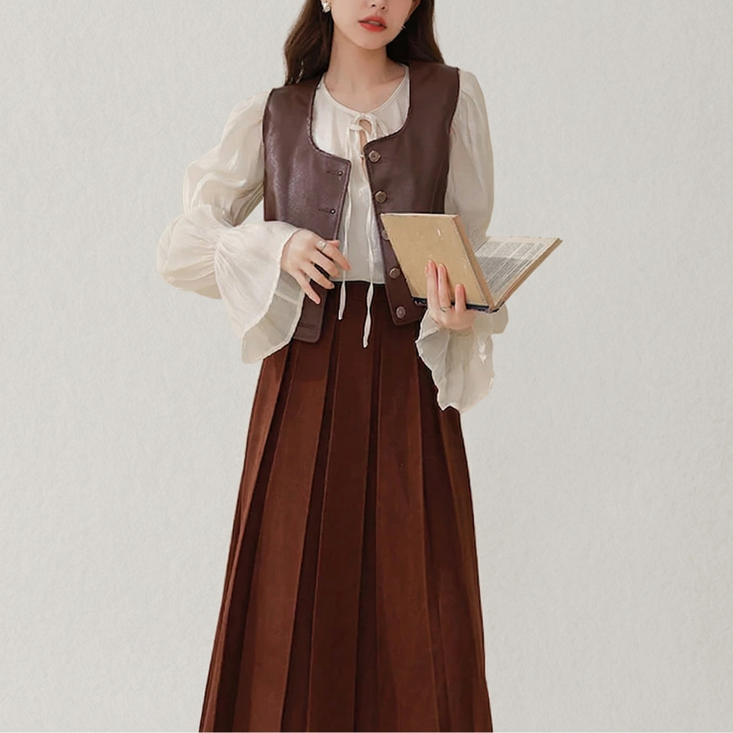 レザー シングルベスト