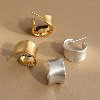 ワイドU字 フープピアス