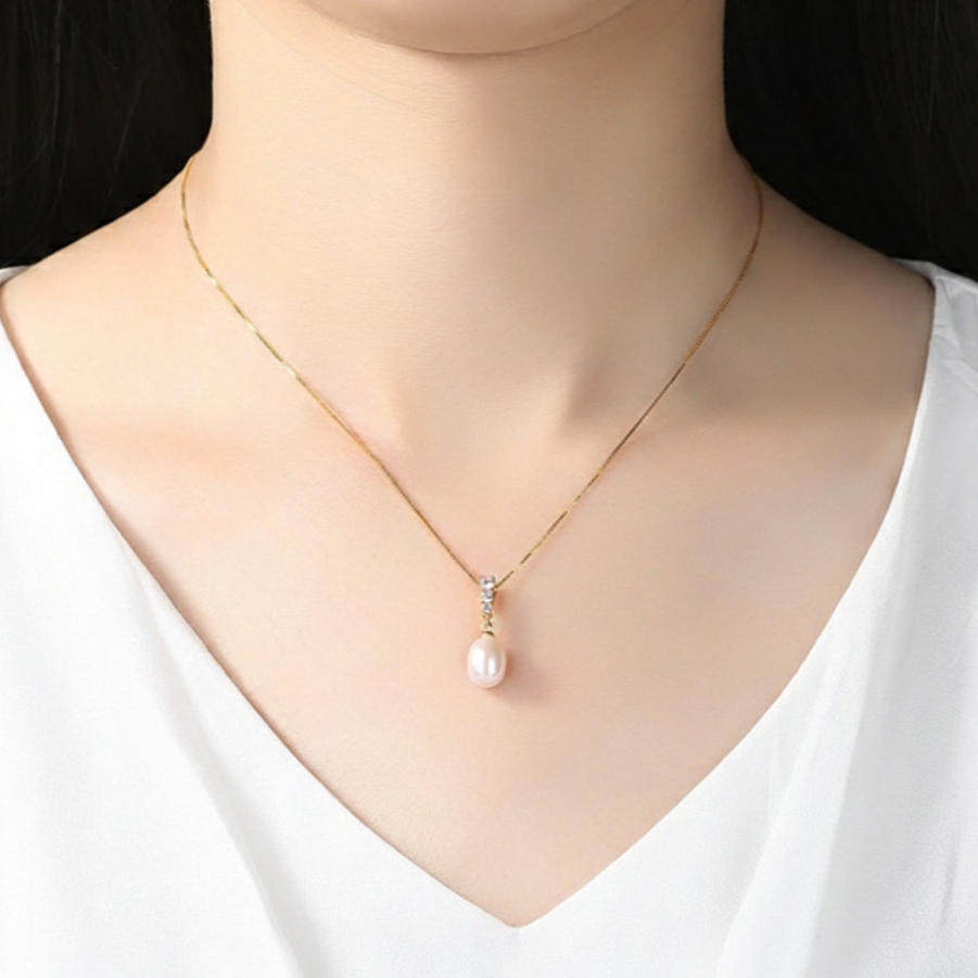 ドロップパール ネックレス