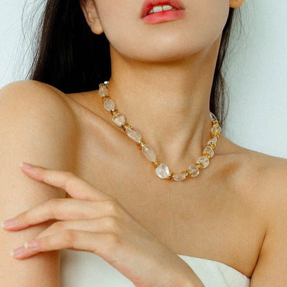 ホワイトクリスタル ネックレス