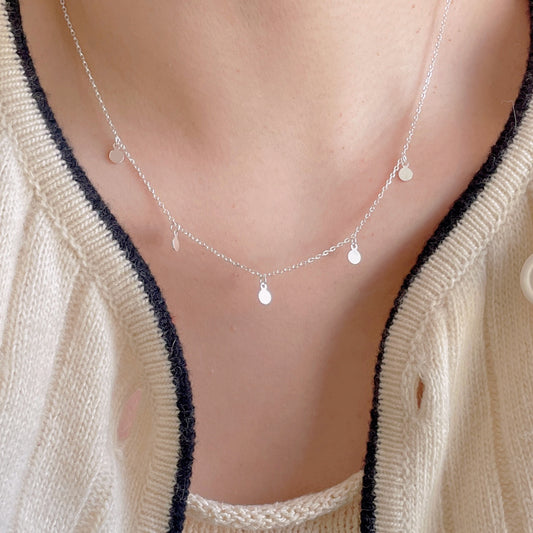 ラウンドプレート ネックレス