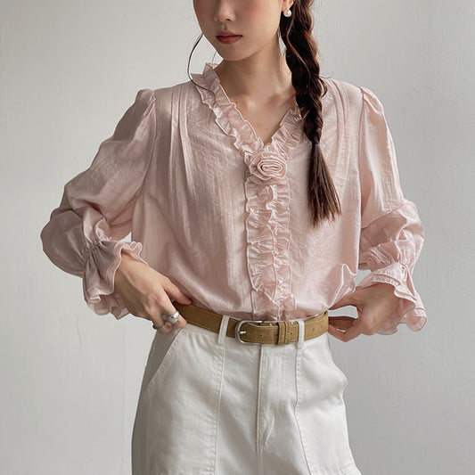 フレンチ・エレガンス テンセルシャツ