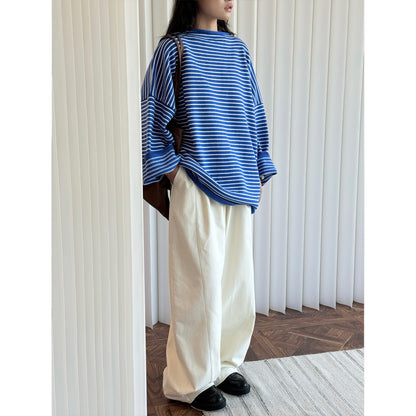 ルーズボーダーニット