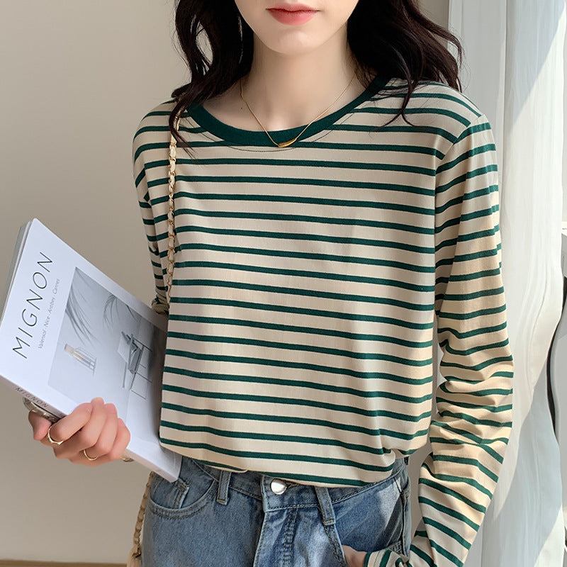 シルケットコットン ボーダーTシャツ