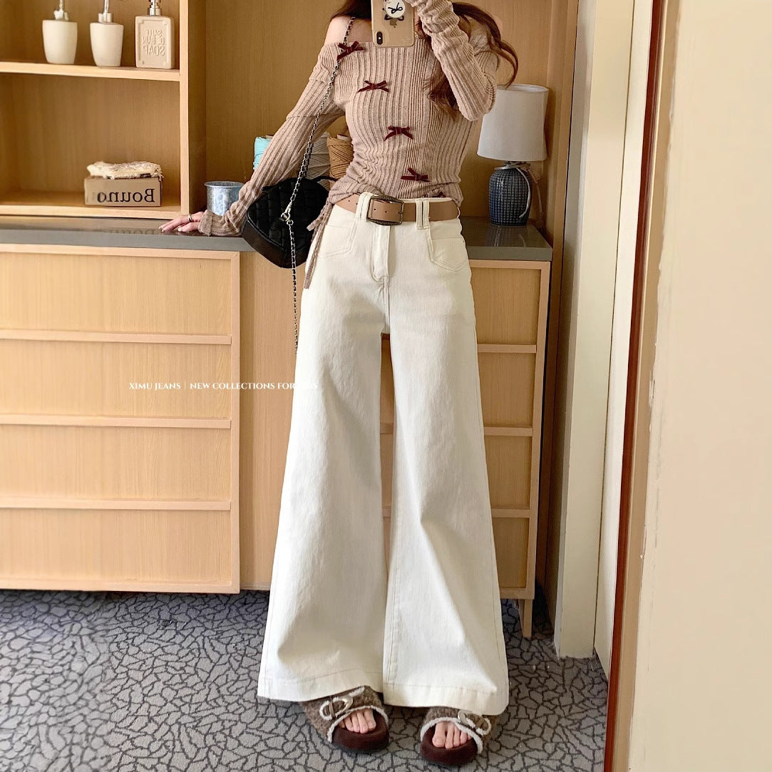 ベルボトム デニムパンツ