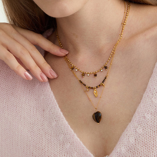 タイガーアイ ネックレス