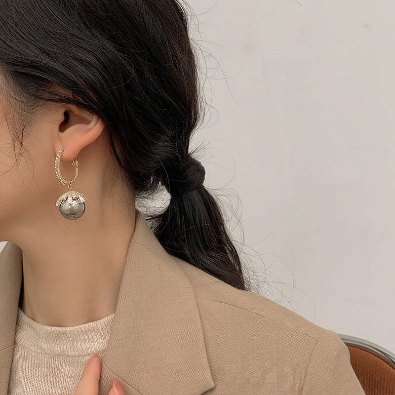 パール フープピアス