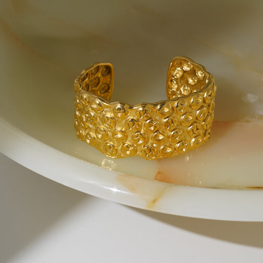 ハンマーパターン ワイドカフバングル