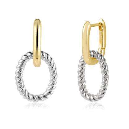 ツイストリンク フープピアス