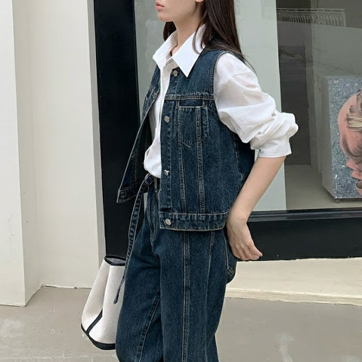 デニム セットアップ