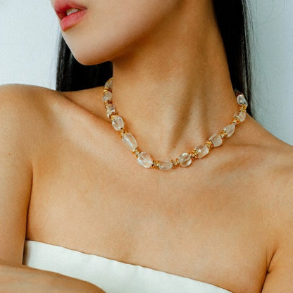 ホワイトクリスタル ネックレス